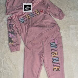 Disney Minnie Mouse baby girl hoodie Sweat set